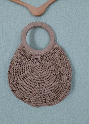 Соломенная сумка плетена из 100% натурального материала2 фото