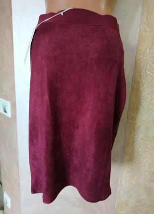 Клёвые юбочки из эко-замши 4 цвета бесплатная доставка2 фото