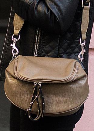 Жіноча шкіряна сумка на плече vera pelle1 фото