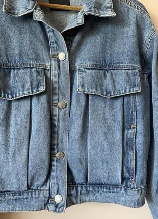 Джинсова куртка оверсайз chicoree, джинсовка оверсайз chicoree3 фото