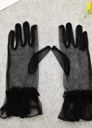 Фатиновые сексуальные перчатки2 фото