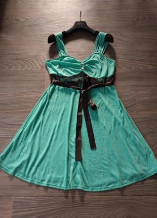 Красивое платье для дома&amp;ночная рубашка, бирюзово салатового цвета; dressfo