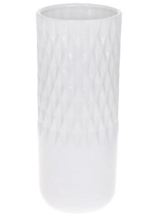 Ваза керамічна білий глянець 31 см   733-521