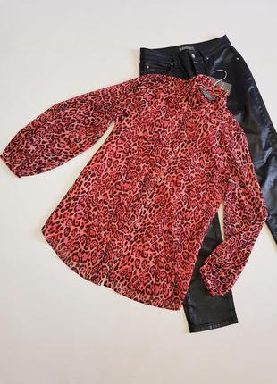 Рубашка с анималистичным принтом