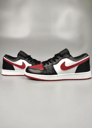 Кросівки nike air jordan 1 low black wine6 фото