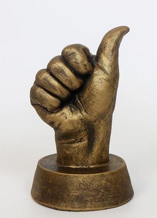 Статуетка рука "гуд!" (все добре) 24 см   сп512-3 бронза1 фото