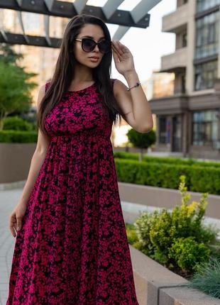 Платье из легкой летней ткани штапель