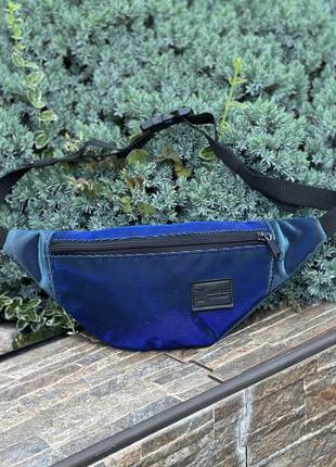 Radiocat поясная сумка бананка синяя текстильная