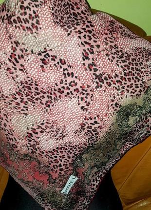 Рожева хустка леопард3 фото