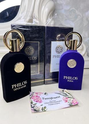 Alhambra: philos opus noir, philos pura, edp, 1 ml, оригинал 100%!!! делюсь!2 фото