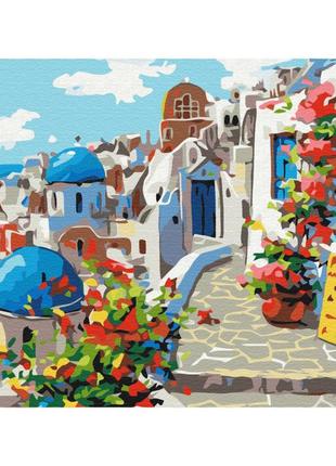 Картина за номерами "літо санторині" brushme rbs22383 30х40 см