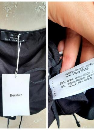 Bershka кроп топ с шнуровкой10 фото