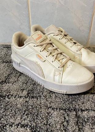 Кожаные кроссовки puma 34р