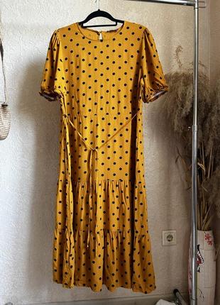 Papaya  16 p віскозна сукня в горошок1 фото