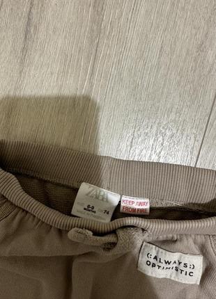 Брюки zara 6-9m 74cm3 фото