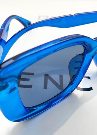 Новые шикарные стильные солнцезащитные очки трендового цвета синий электрик3 фото