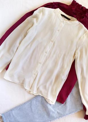 Шифонова блуза zara з красивою спинкою