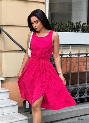 ❣️сукня. кольори : рожевий,мята,блакитний,зелений. розміри 42-44, 46-48,50-52. кольори блакитний, зелений, малина та оливка.