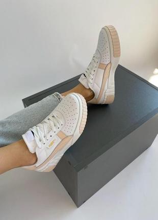 Женские кроссовки puma cali white pink 2.0 скидка sale/smb7 фото