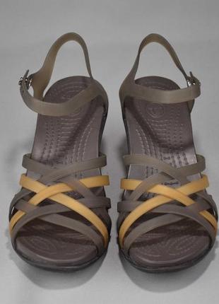 Crocs huarache wedge босоножки сандалии сланцы кроксы женские. оригинал. w6 /36 р/23 см.3 фото