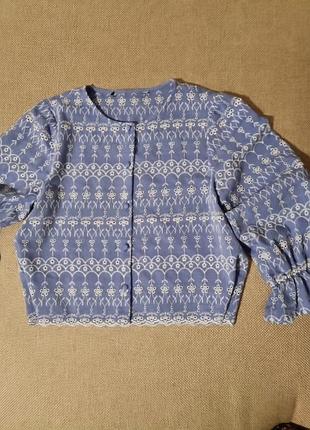 Блуза с прошвой