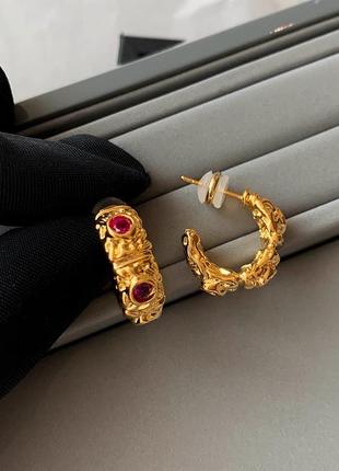 Серьги в стиле vuitton