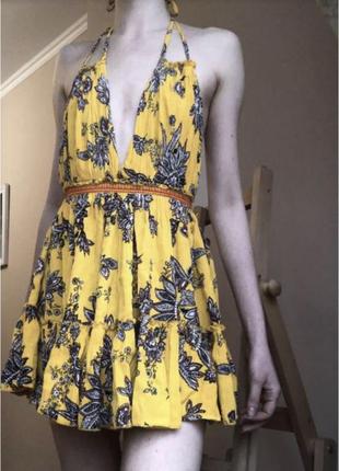 Сексі плаття літне легке відкрита спина