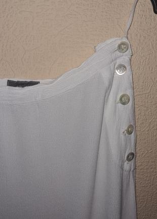 Легкая белая юбка миди chatters4 фото