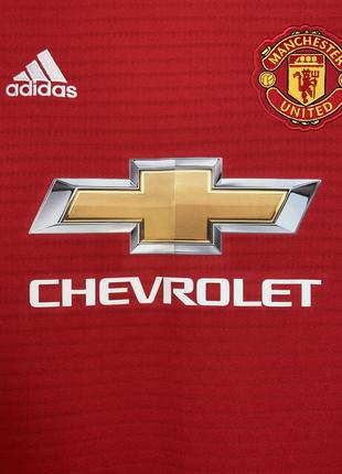 Футбольная футболка adidas manchester united 2018/2019 home shirt5 фото