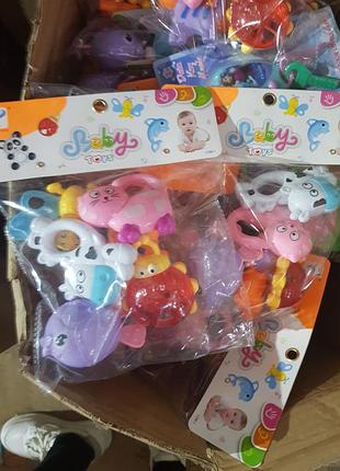 Набор погребушек 6шт. животного, зоопарк, африка, бряскальца, игрушки для самых...