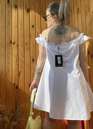 Стильна біла сукня 6