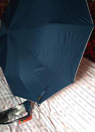 Зонт парасолька напівавтомат з малюнгом міста всередині3 фото