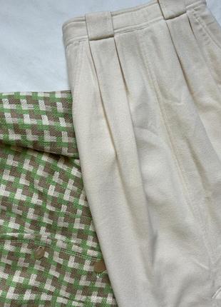 Молочная юбка из шерсти в-во италия.4 фото