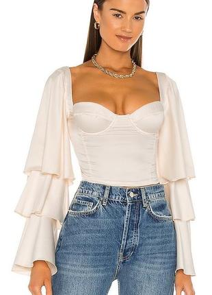 Топ, блуза, блузка, сатинова