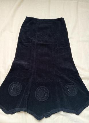 Спідниця велюрова
