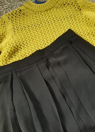 Базовая черная плиссерованная юбка миди ,mint&amp;berry, p. 364 фото