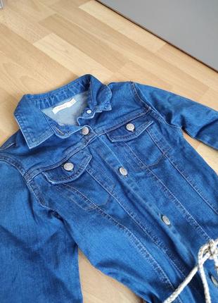 Джинсовое платье джинсовый плащ  длинная джинсовая курточка куртка8 фото