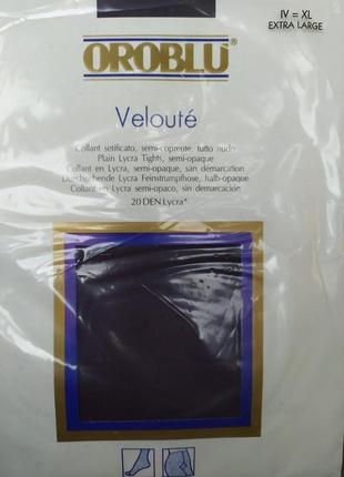 Колготки oroblu veloute 20 den без шортиков фиолетовые 4-ка rome