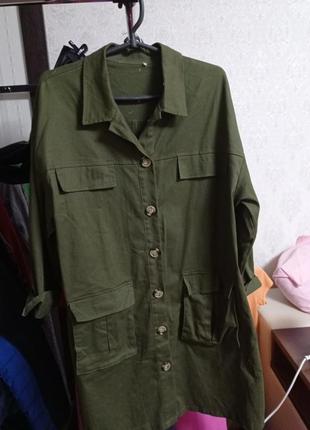 Платье-рубашка! 100%котон! 7