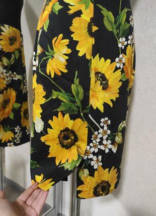 Hallhuber юбка яскрава неординарна стильна спідниця олівець в соняшники і квіти2 фото
