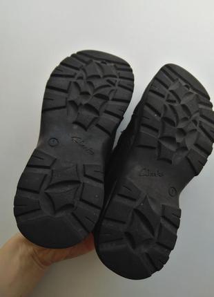 Шкіряні туфлі clarks на липучках 33-34 р6 фото