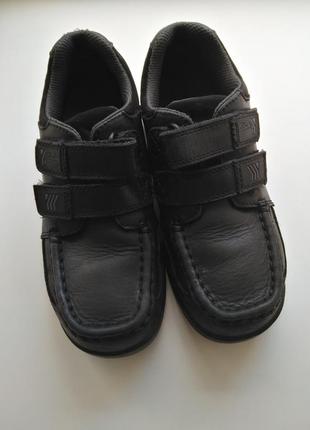 Кожаные туфли clarks на липучках 33-34 р3 фото