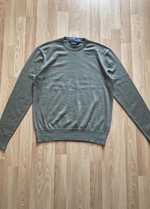 Кашемировый свитер джемпер шелк кашемир polo ralph lauren.3 фото