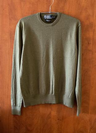 Кашемировый свитер джемпер шелк кашемир polo ralph lauren.1 фото
