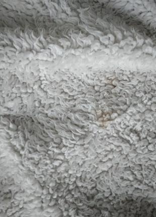 Меховой белый мех тедди полувер свитер теранова terranova s10 фото