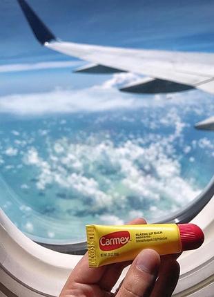 Лечебный бальзам для губ carmex, classic lip balm, классический