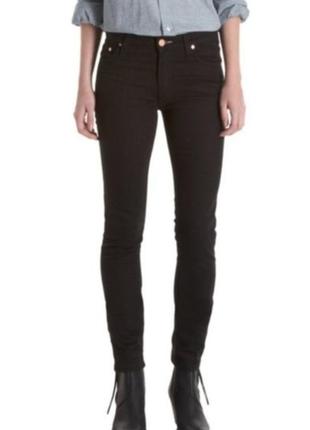 Acne jeans джинсы на высокую девушку классика черные со стрелками сток 30/34