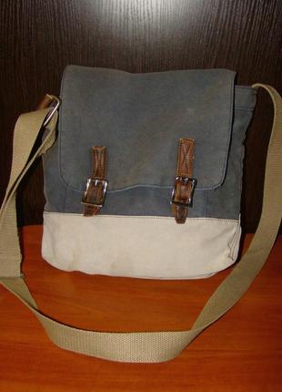 Мужская котоновая сумка (плотный котон)