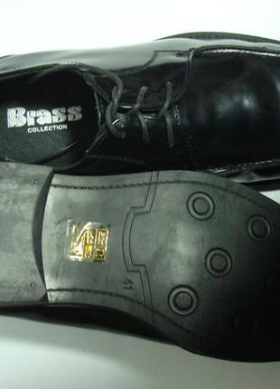 Туфли черные кожаные мужские brass арт. (01) 45р.5 фото