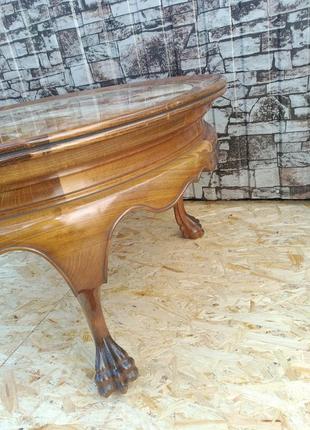Деревянный стол с мрамором арт. 090210 фото